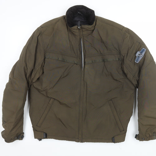 Richa Men's Green M Motorcycle Jacket CE Armoured Lined Windproof