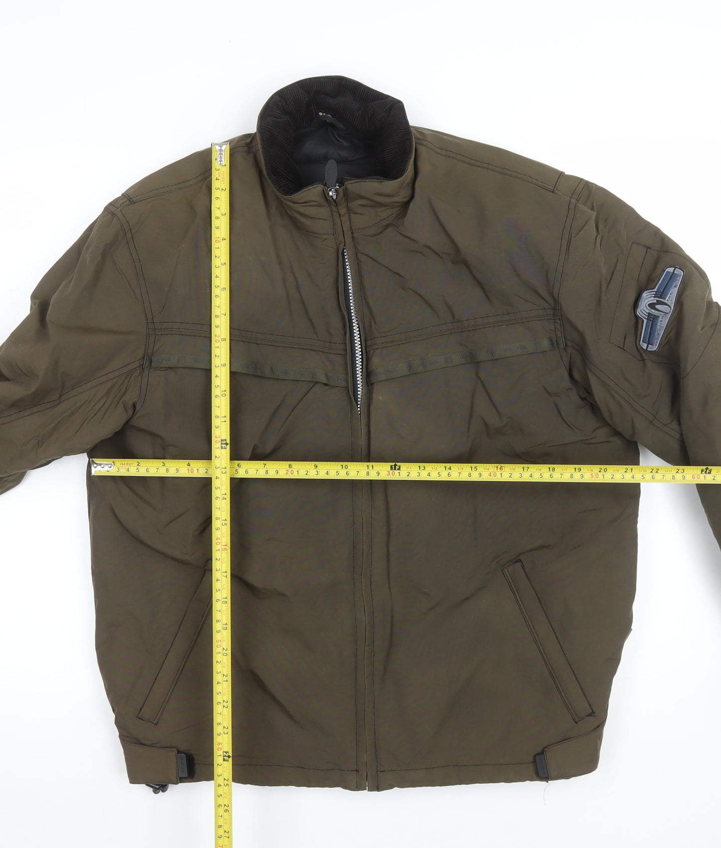 Richa Men's Green M Motorcycle Jacket CE Armoured Lined Windproof