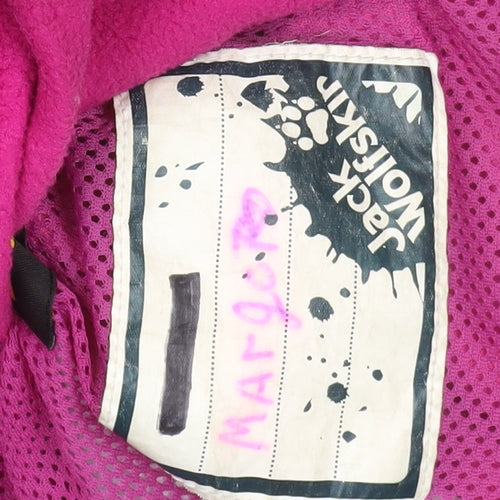 Jack Wolfskin Girls Blue Hooded Puffer Jacket 12 Years Waterproof Lined