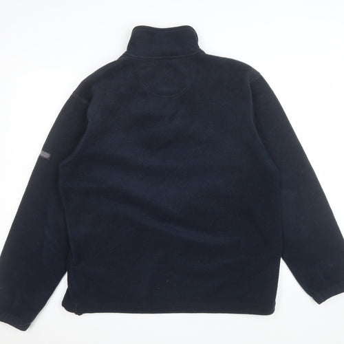 Maine New England Mens Blue Fleece Pullover Sweatshirt S