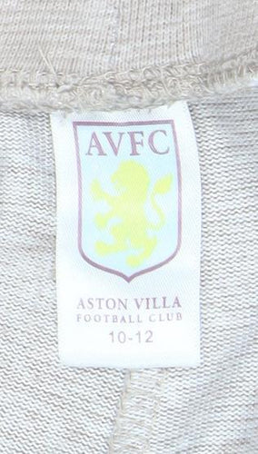 Aston Villa Women Beige Pyjama Pants Size 10-12 Jersey Sports Nightwear