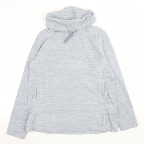 Mountain Warehouse Women’s Grey Pullover Hoodie UK 16 Polyester Warm Top