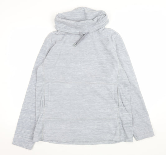 Mountain Warehouse Women’s Grey Pullover Hoodie UK 16 Polyester Warm Top
