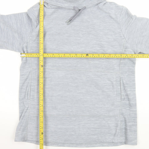 Mountain Warehouse Women’s Grey Pullover Hoodie UK 16 Polyester Warm Top