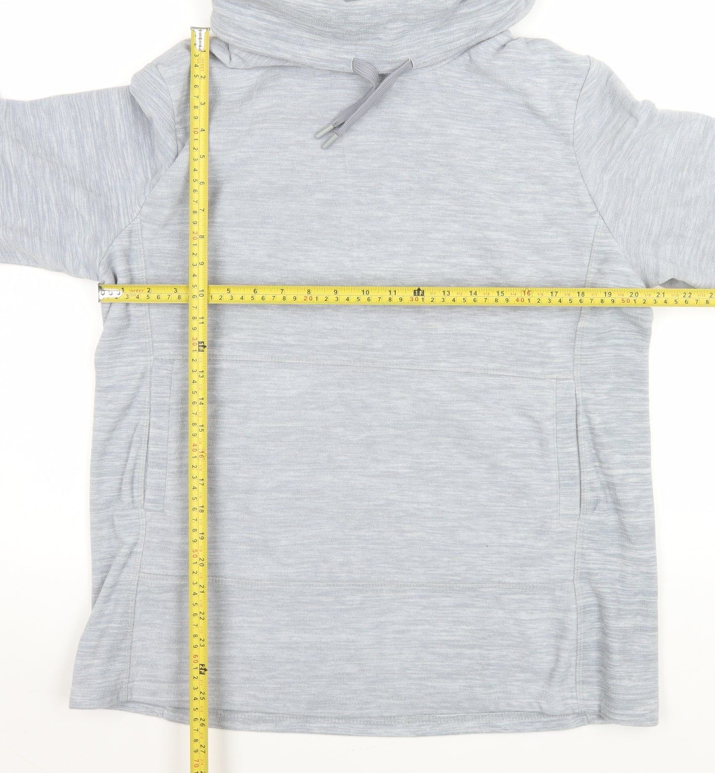 Mountain Warehouse Women’s Grey Pullover Hoodie UK 16 Polyester Warm Top