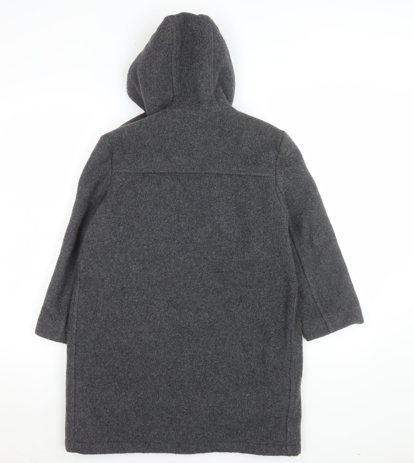 Beau Brummel Boys Grey Wool Duffle Coat Age 8 Hooded Winter Outerwear