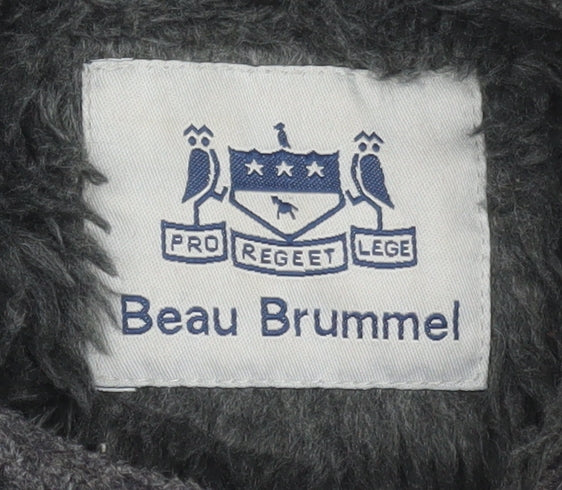 Beau Brummel Boys Grey Wool Duffle Coat Age 8 Hooded Winter Outerwear