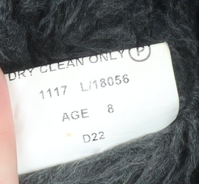 Beau Brummel Boys Grey Wool Duffle Coat Age 8 Hooded Winter Outerwear