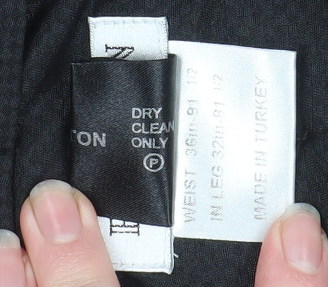 Balmain Men's Brown Cotton Straight Leg Trousers 36W 32L