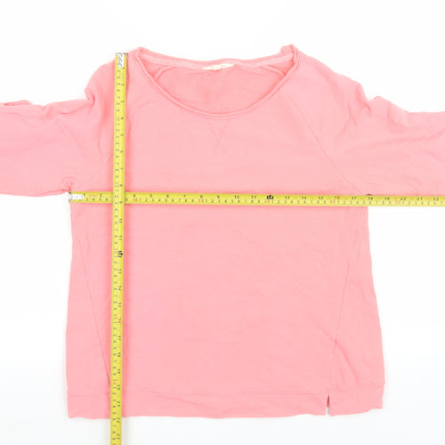 White Stuff Womens Pink Cotton Stretch Long Sleeve T-Shirt Size S