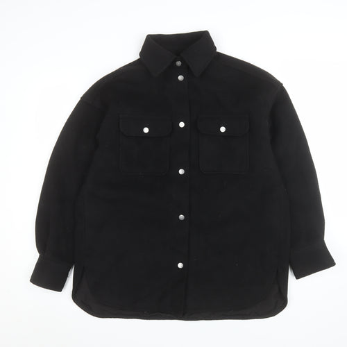 H&M Men's Black XS Basic Jacket Polyester Blend Autumn Winter