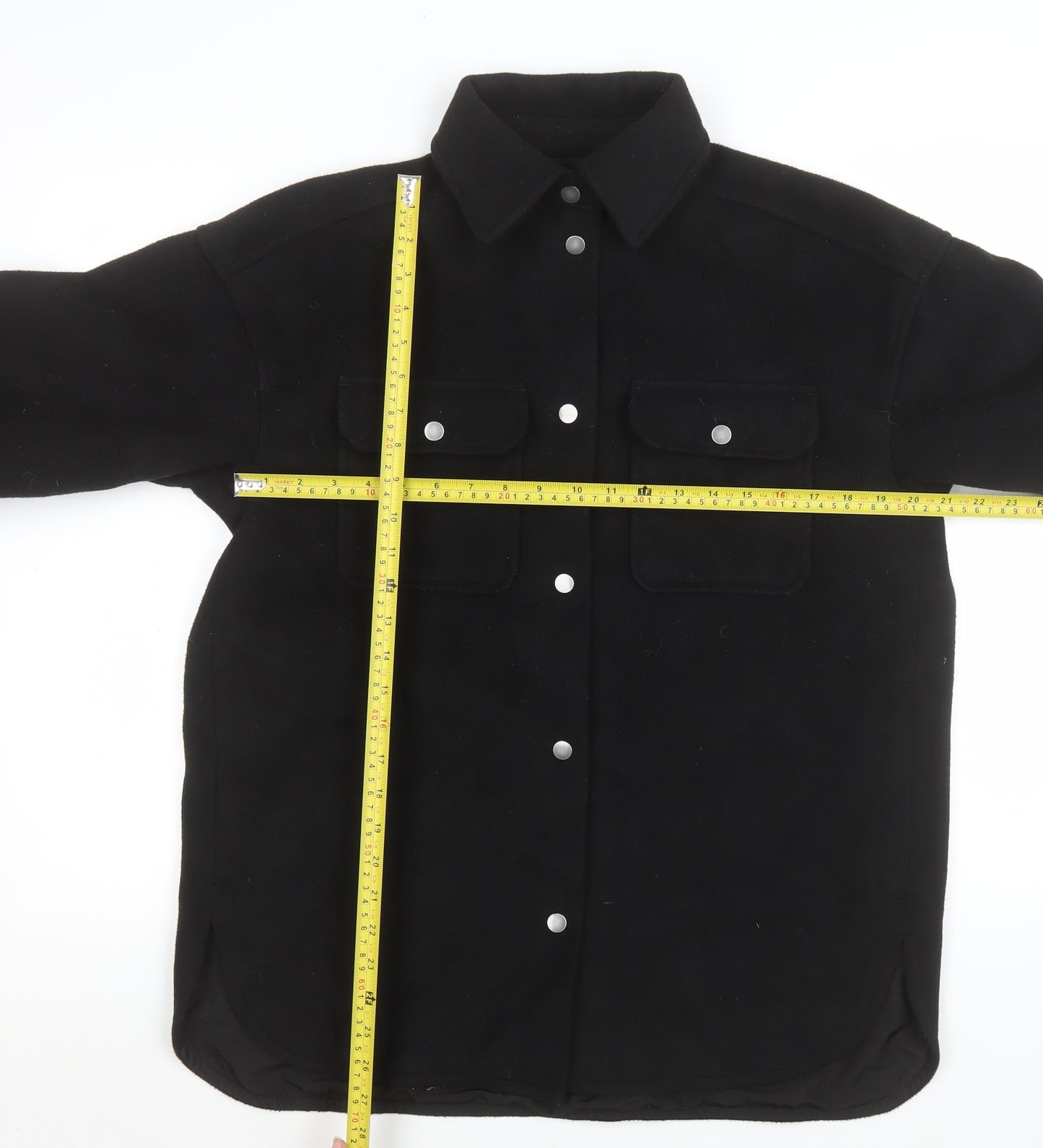 H&M Men's Black XS Basic Jacket Polyester Blend Autumn Winter