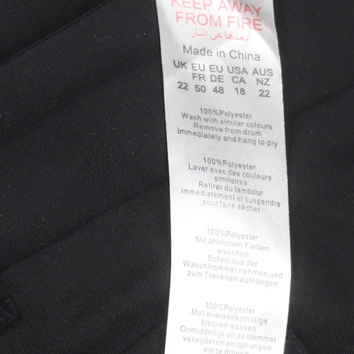 PrettyLittleThing Women Black Size 22 Cargo Trousers Polyester