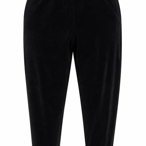 Robinsons Womens Black Velvet Cotton Blend Regular Fit Leggings Size 14