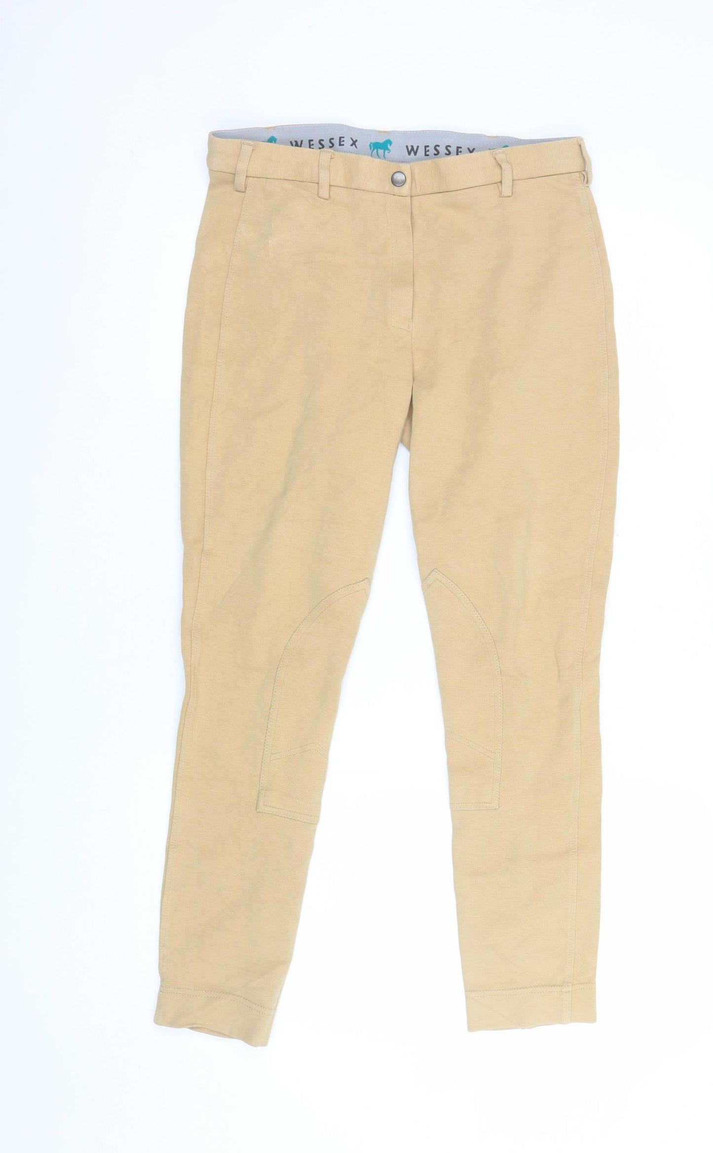 Wessex Womens Beige Jodhpur Riding Trousers Size 14 Cotton Stretch