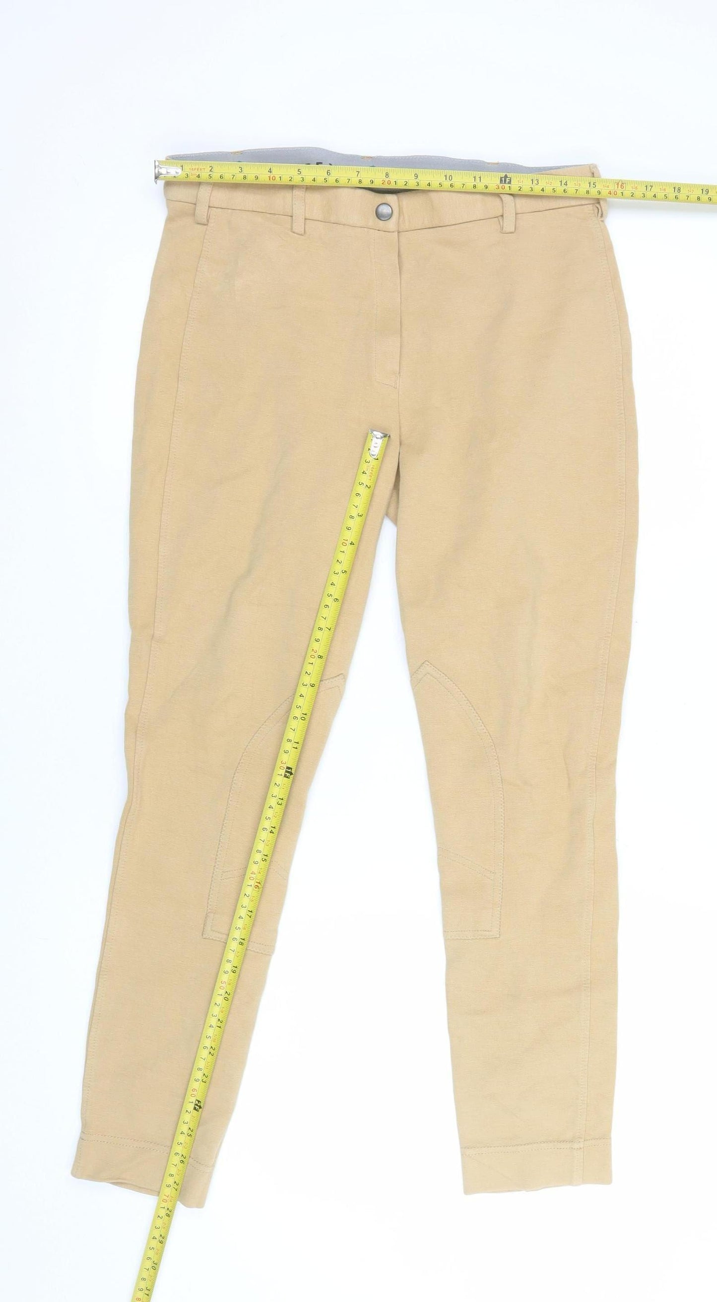 Wessex Womens Beige Jodhpur Riding Trousers Size 14 Cotton Stretch