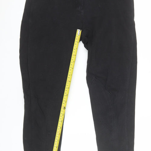 Bridleway Women's Black Equestrian Jodhpur Trousers Size 32 Stretch