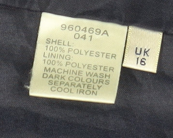 Viyella Women's Navy Blue Classic Blazer Jacket UK 16 Polyester Lined