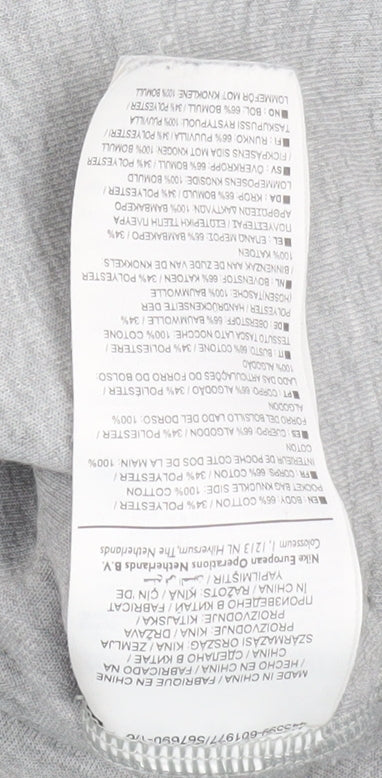 Nike Men's Grey Jogger Sweatpants M Regular Fit Activewear Trousers