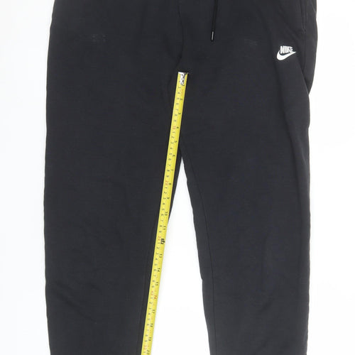 Nike Men's Black Regular Fit Fleece Jogger Sweatpants M