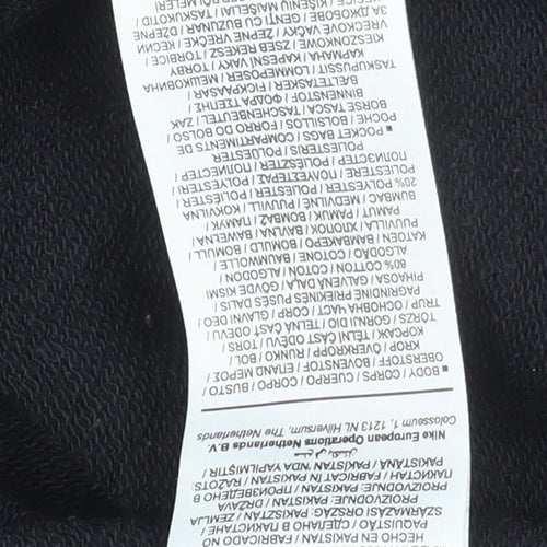 Nike Men's Black Regular Fit Fleece Jogger Sweatpants M