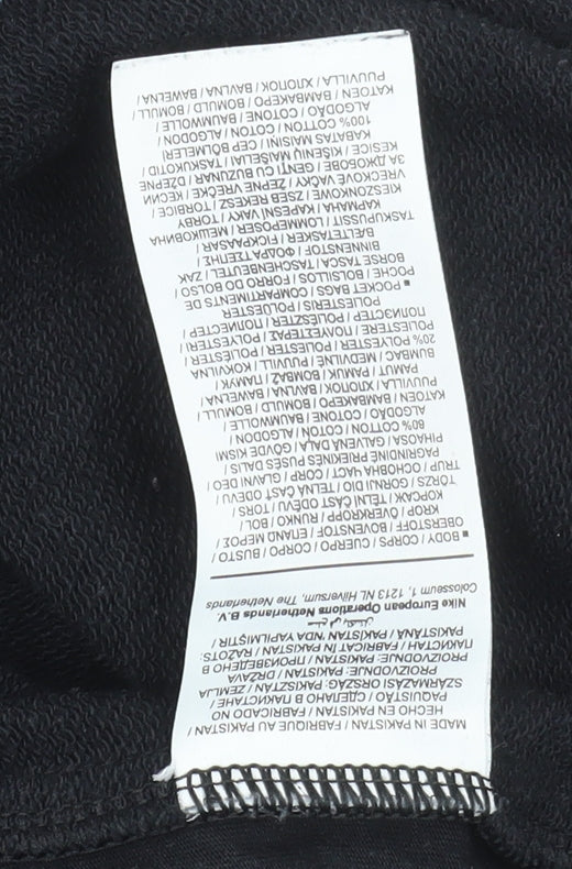 Nike Men's Black Regular Fit Fleece Jogger Sweatpants M