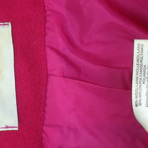 Essence Womens Pink Wool Blend Shawl Collar Blazer UK 22