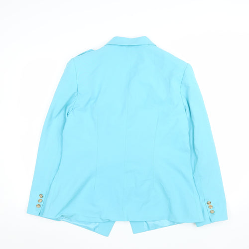 Star by Julien Macdonald Blue Double-Breasted Blazer Women UK 16