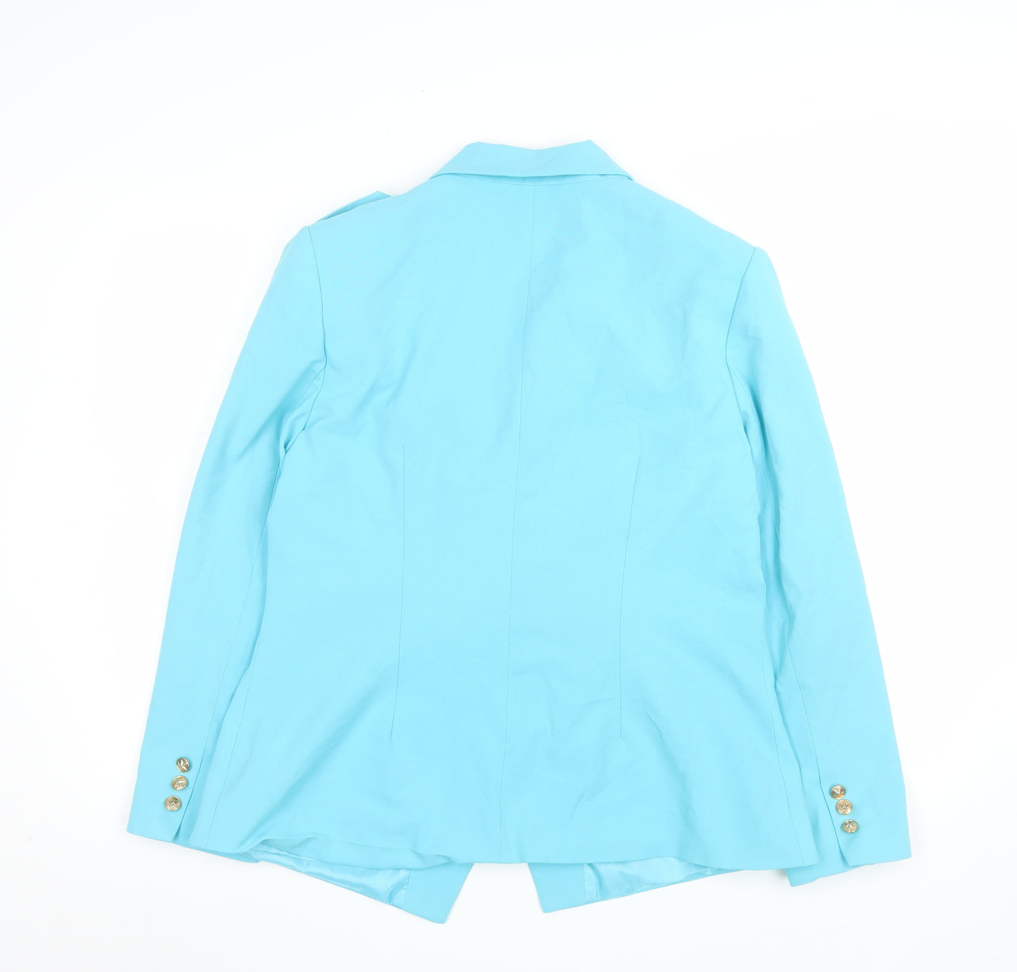 Star by Julien Macdonald Blue Double-Breasted Blazer Women UK 16