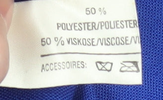 Lady F Women's Blue Double-Breasted Suit Jacket Size 14