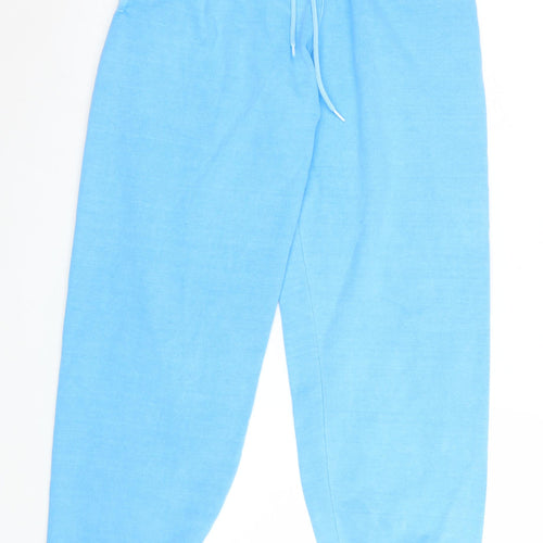 Topshop Women Blue Jogger Sweatpants M UK 12-14 Cotton Blend