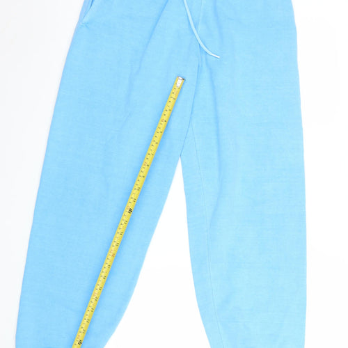 Topshop Women Blue Jogger Sweatpants M UK 12-14 Cotton Blend