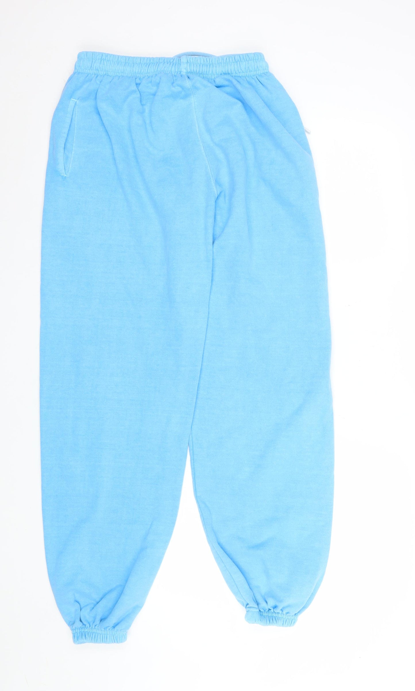 Topshop Women Blue Jogger Sweatpants M UK 12-14 Cotton Blend