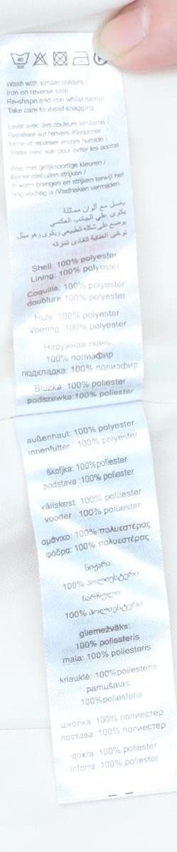 New Look Women Red Longline Blazer UK 12 Polyester Lined Jacket