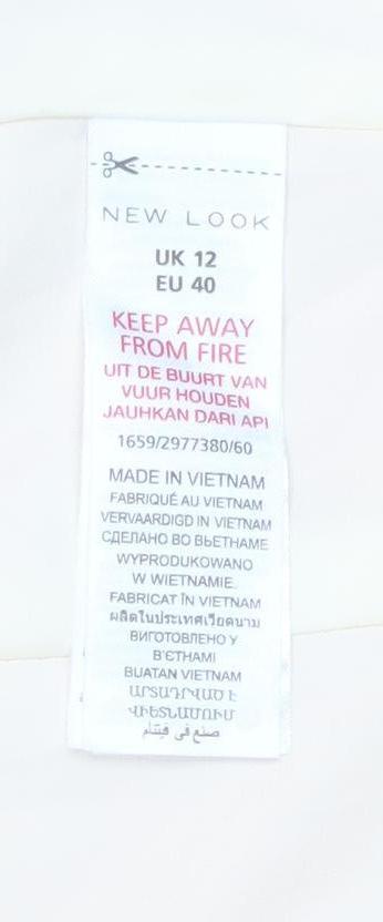 New Look Women Red Longline Blazer UK 12 Polyester Lined Jacket