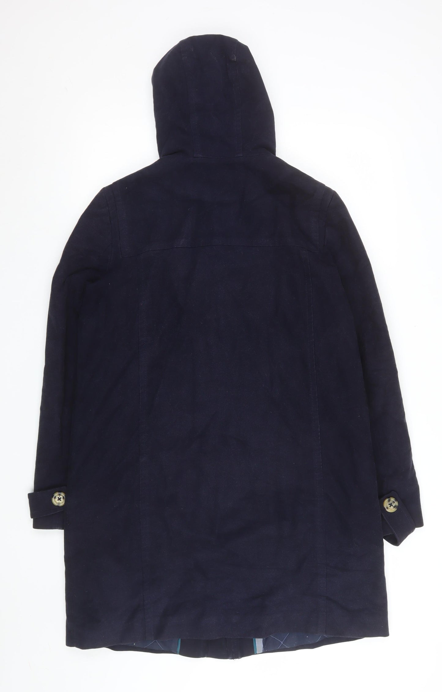 Boden Men's Blue Hooded Parka Coat L Cotton Twill Waterproof