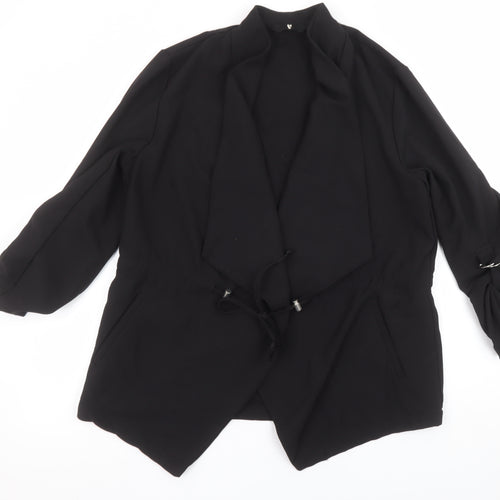 V by Very Women’s Black Regular Fit Shawl Collar Blazer Jacket Size 14