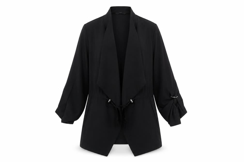 V by Very Women’s Black Regular Fit Shawl Collar Blazer Jacket Size 14