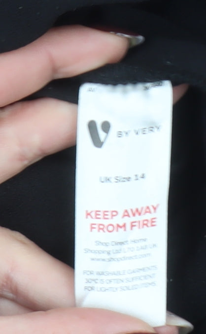 V by Very Women’s Black Regular Fit Shawl Collar Blazer Jacket Size 14