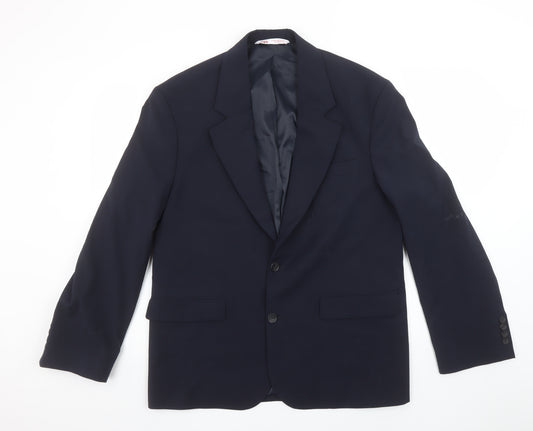 Zara Women Navy Blue Suit Jacket Size 20 Single-Breasted Blazer