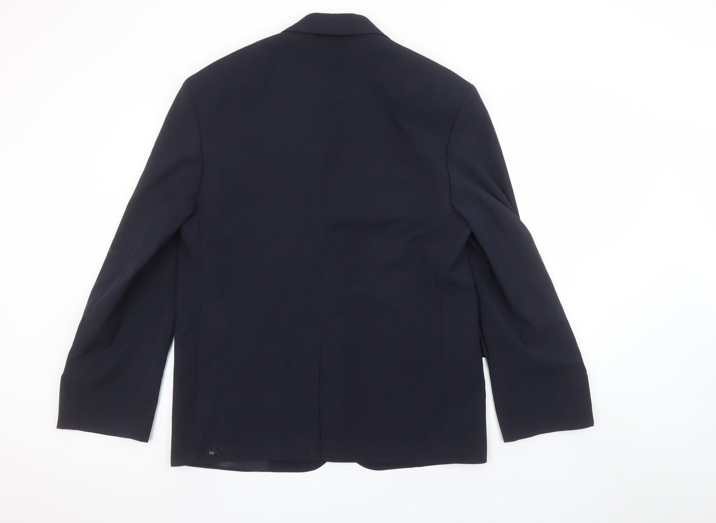 Zara Women Navy Blue Suit Jacket Size 20 Single-Breasted Blazer