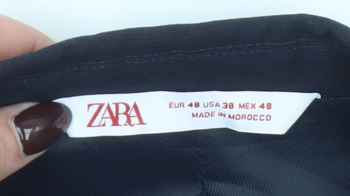 Zara Women Navy Blue Suit Jacket Size 20 Single-Breasted Blazer