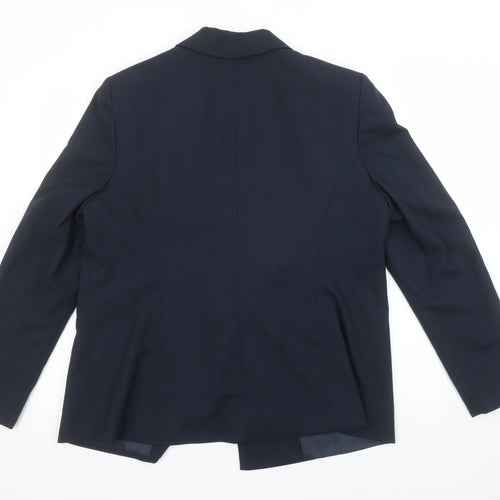 Papaya Women’s Blue Size 18 Tailored Two-Button Blazer Jacket