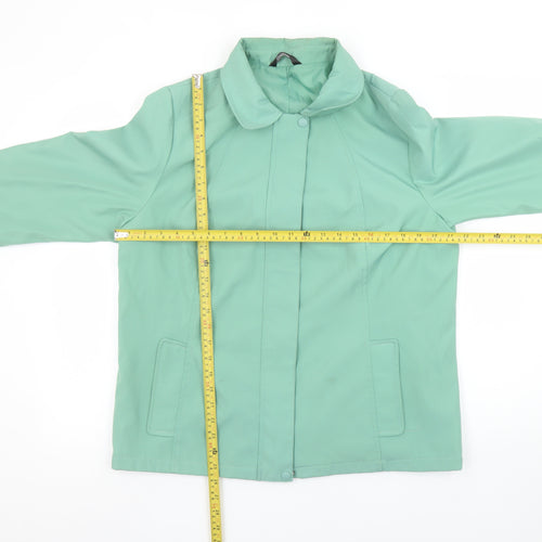 Bm Women's Green Polyester Short Jacket Size M