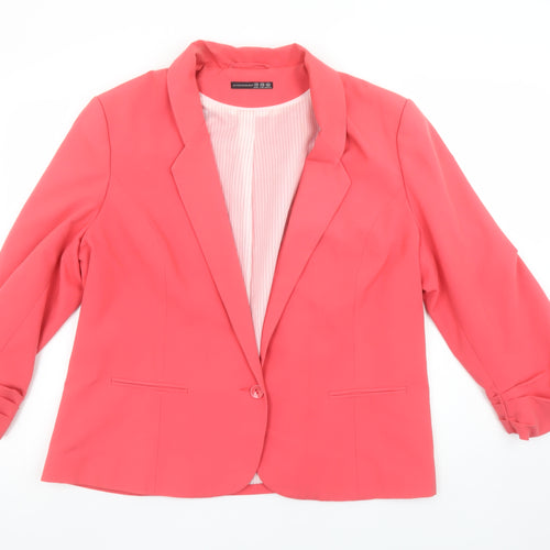Atmosphere Women’s Pink Blazer Size 20 Single Breasted Tailored Jacket