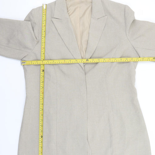 YTM Collection Women's Beige Blazer Jacket UK 16 Classic Lined Polyester