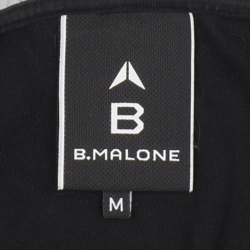 B.Malone Men’s Black Medium Pullover Hoodie with Rhinestone Logo