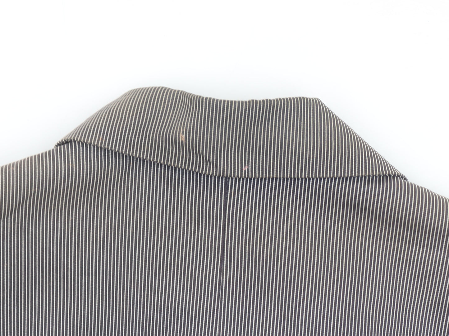 Bianca Women's Grey Striped Zip-Up Short Jacket Size 14