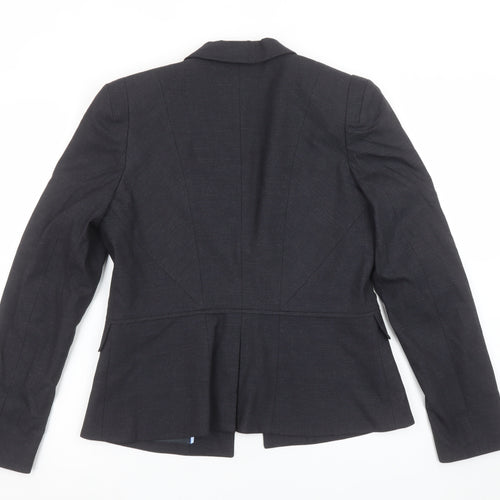 Warehouse Women Black Size 12 Tailored Blazer Jacket