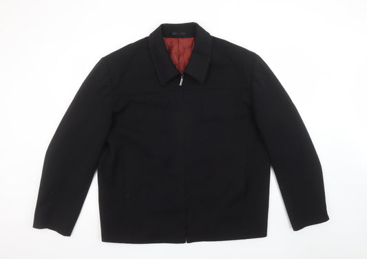 Giopelle Women's Black XL Full Zip Short Twill Jacket